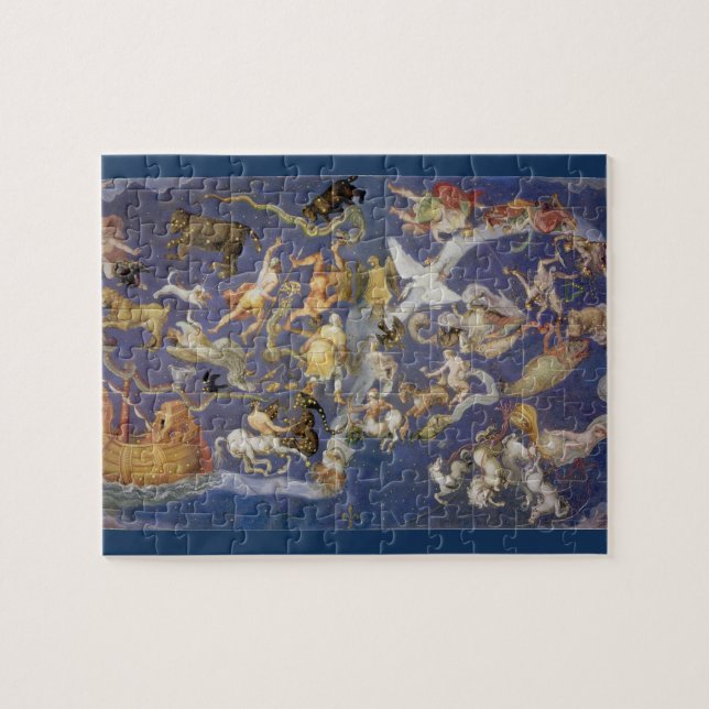 Puzzle Astronomie vintage Constellations célestes Fresco (Horizontal)