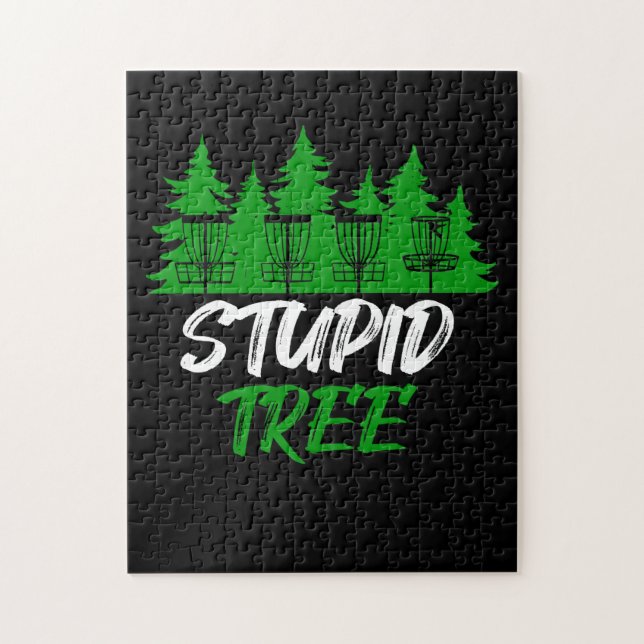 Puzzle Astuce Arbre Disc Golf Funny Frisbee Golf (Vertical)
