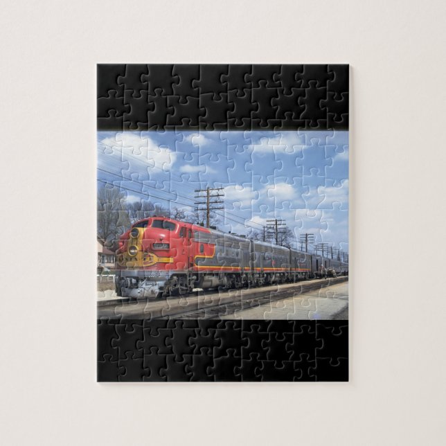 Puzzle AT&SF EMD F-7 #342_Trains (Vertical)