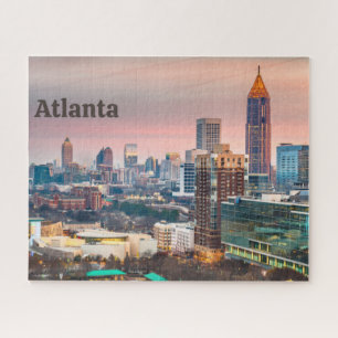 Puzzle Atlanta, Géorgie Belle vue sur la ville du coucher