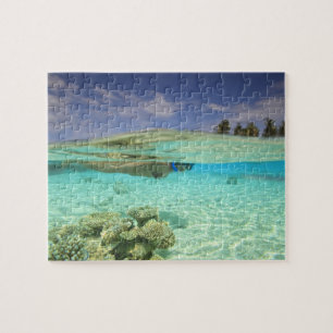 Puzzle Atoll de Huvadhoo Sud, Maldives Sud, Inde
