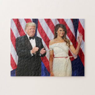Puzzle Atout de Donald et de Melania à l'inauguration