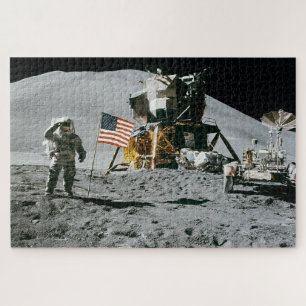 Puzzle Atterrissage historique d'Apollo sur la Lune aux É