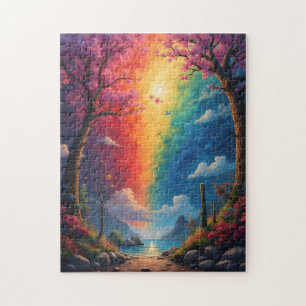 Puzzle Au bout du chemin se trouve un monde arc-en-ciel