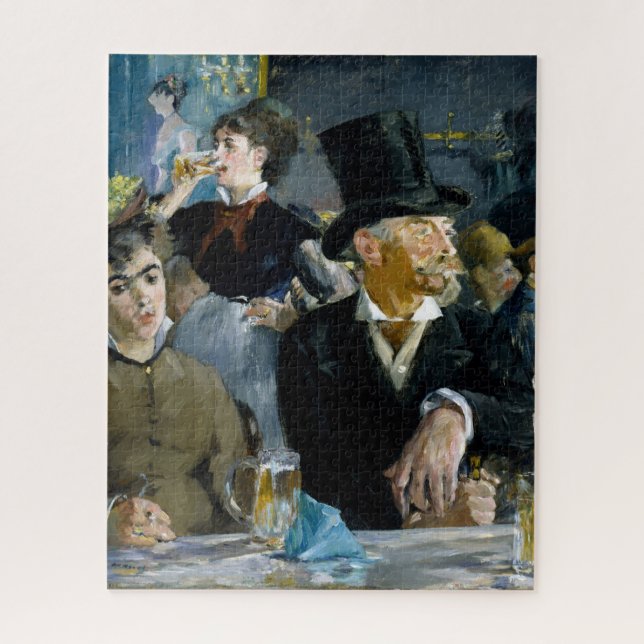 Puzzle Au Café par Manet Impressionnist Painting (Vertical)
