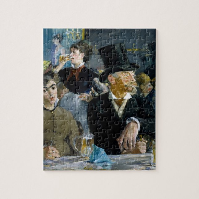 Puzzle Au Café par Manet Impressionnist Painting (Vertical)