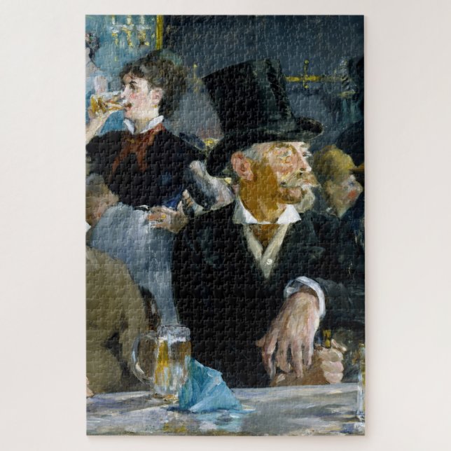 Puzzle Au Café par Manet Impressionnist Painting (Vertical)