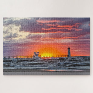 Puzzle Au début du coucher du soleil
