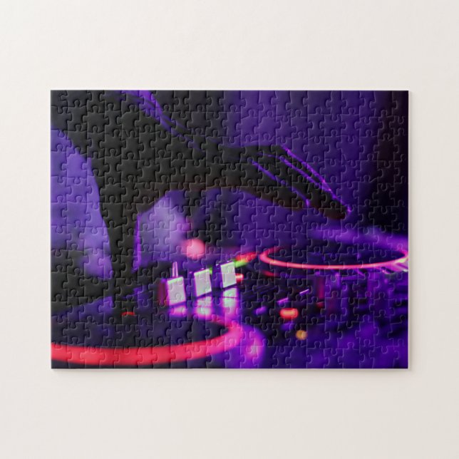 Puzzle au néon du DJ (Horizontal)