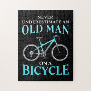 Puzzle Au Old Man On A Bicycle