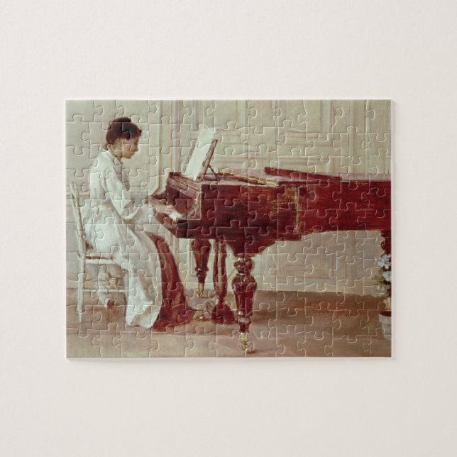 Puzzle Au piano, 1887 (huile sur la toile) (Horizontal)