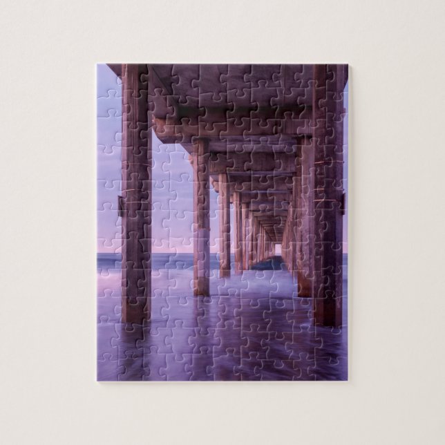 Puzzle Aube Violette Au Quai De Scripps (Vertical)