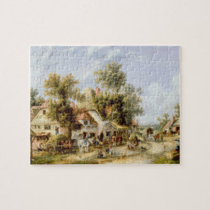 Puzzle Auberge de bord de la route
