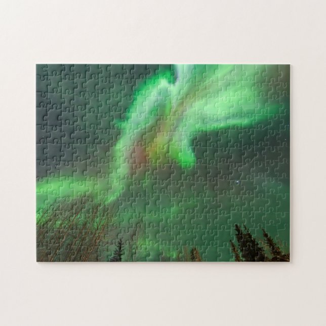 Puzzle aurora boréale | Fairbanks (Horizontal)