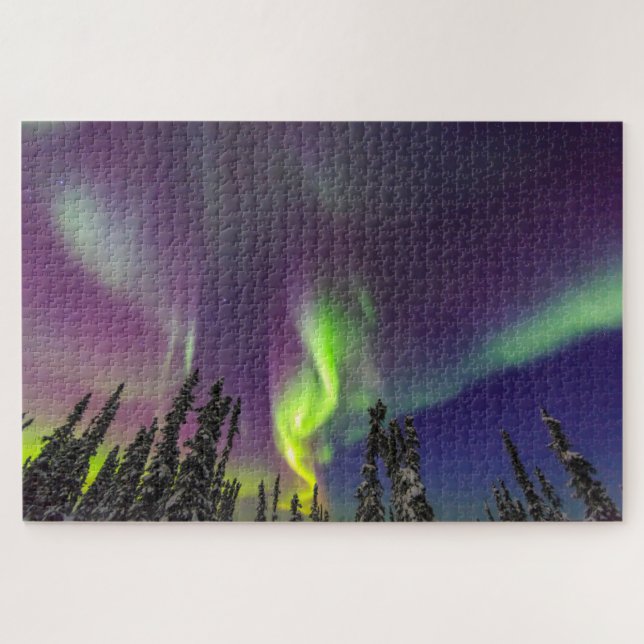 Puzzle Aurora Borealis | Fairbanks, Alaska (Horizontal)