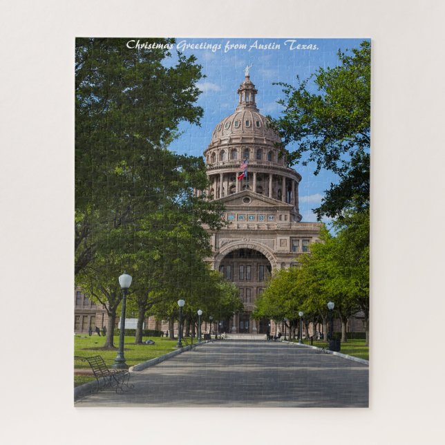 Puzzle Austin Texas. voeux de Noël (Vertical)