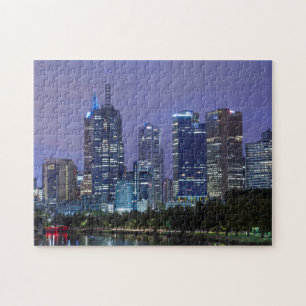 Puzzle Australie, Victoria, Melbourne, skyline le long