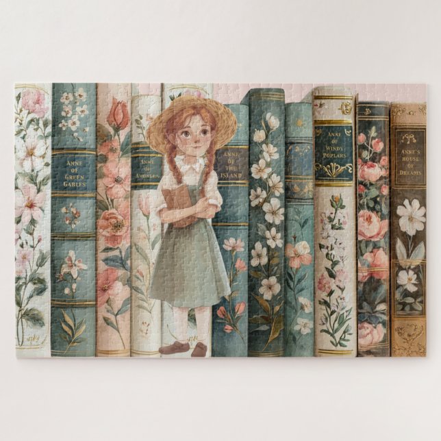 Puzzle Auteur de livres | Anne des pignons verts | Livres (Horizontal)