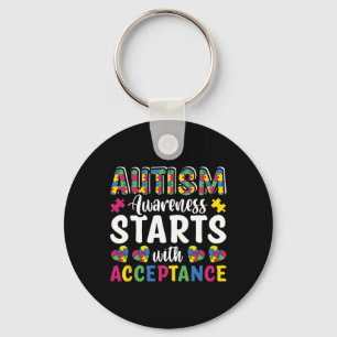 Puzzle Autism Awareness Accept Understand Love Dis Keychain