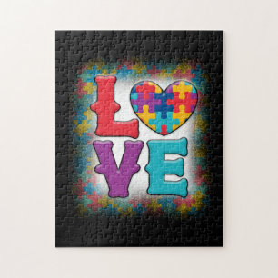 Puzzle Autisme AMOUR Mois de sensibilisation Jigsaw Puzzl