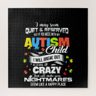 Puzzle Autiste Autisme Enfant Je Vais Éclater Un Niveau