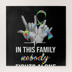 Puzzle Autiste Dans Cette Famille, Personne ne combat s