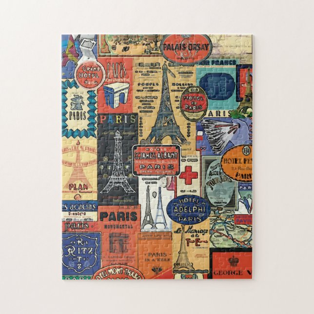 Puzzle Autocollants de voyage Paris, France (Vertical)