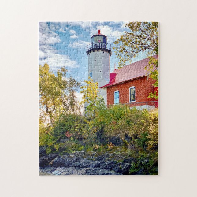 Puzzle Automne au phare d'Eagle Harbour (Vertical)