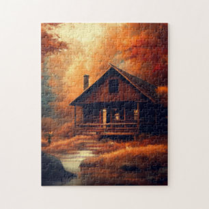 Puzzle Automne/Automne/Halloween/Peinture rustique