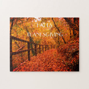 Puzzle Automne Automne Moderne Thanksgiving Feuilles Oran