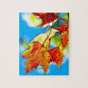 Puzzle Automne Feuilles en chute