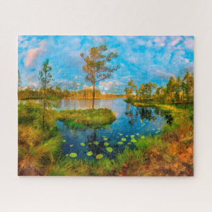 Puzzle Automne sur le fleuve