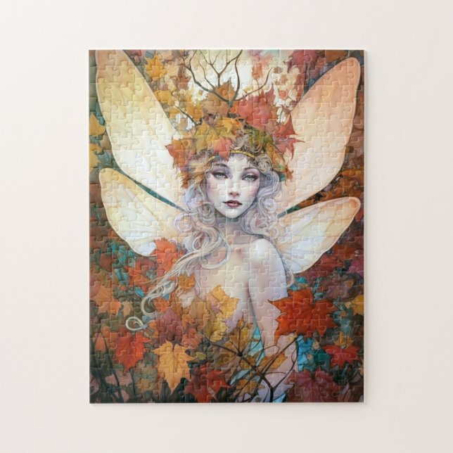 Puzzle Automne Woodland Fairy Imaginaire Art (Vertical)