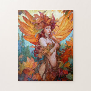 Puzzle Automne Woodland Fairy Imaginaire Art