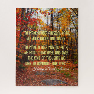 Puzzle Automne Woods New Hampshire Citation Motivationnel
