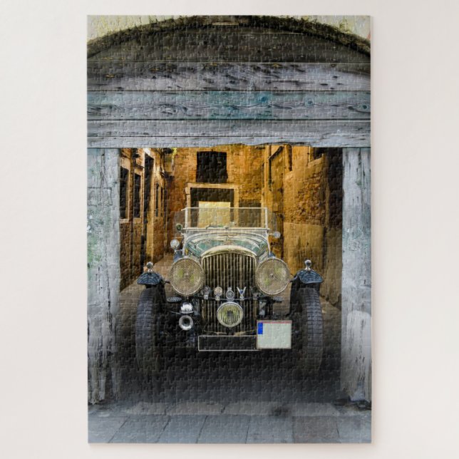 Puzzle Automobile Antique Abandonnée (Vertical)