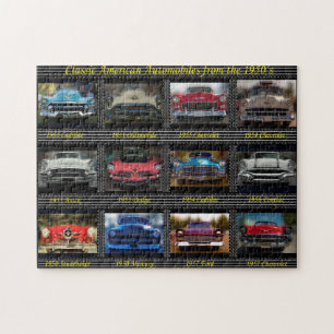 Puzzle Automobiles américaines classiques des années 1950