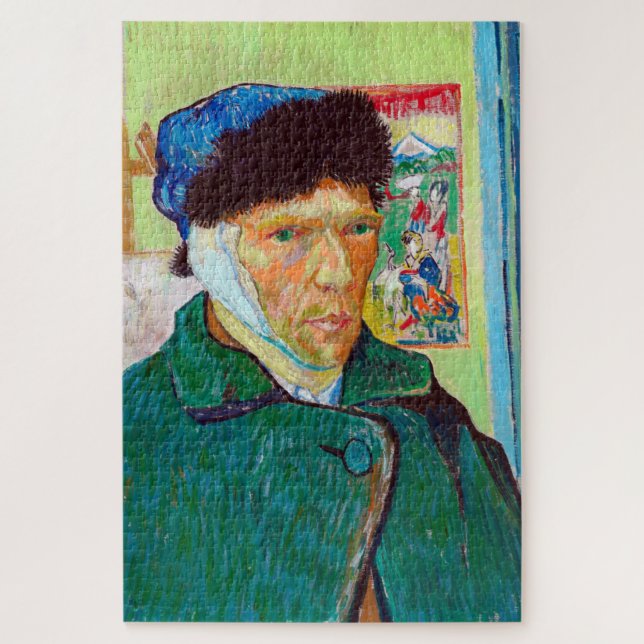 Puzzle Autoportrait avec oreille déchirée, Van Gogh (Vertical)