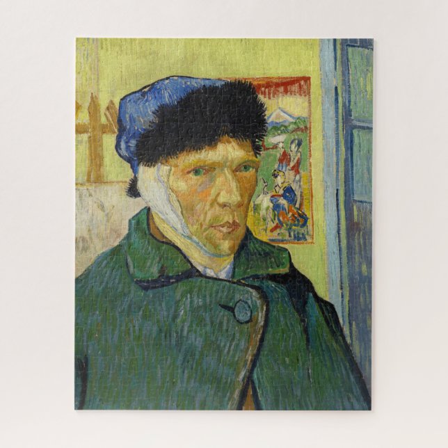 Puzzle Autoportrait avec oreille en bande par van Gogh (Vertical)