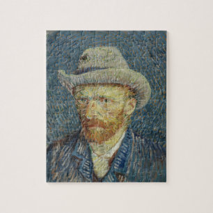 Puzzle Autoportrait de Vincent van Gogh au chapeau de feu