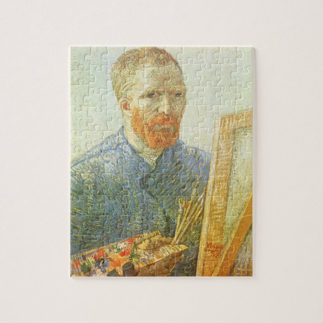 Puzzle Autoportrait devant Easel, Vincent van Gogh (Vertical)