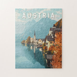 Puzzle Autriche Travel Art Vintage