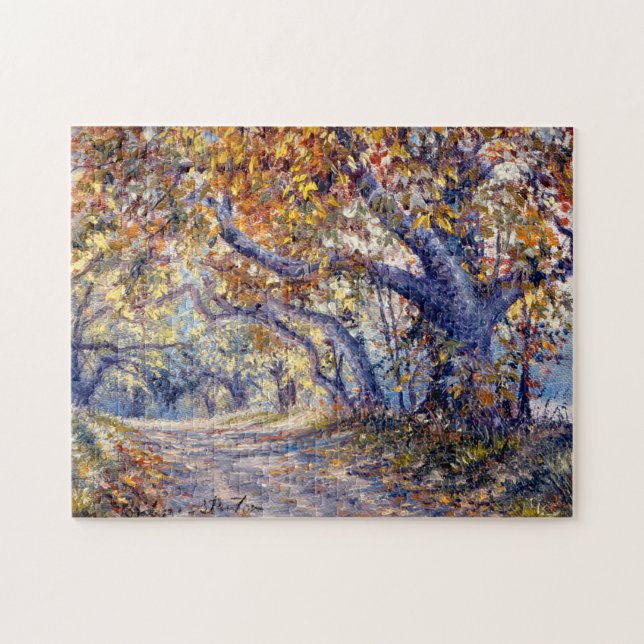 Puzzle "Autumn Road" (Horizontal)