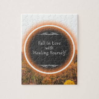 Puzzle Autumn Trees Scene Quote