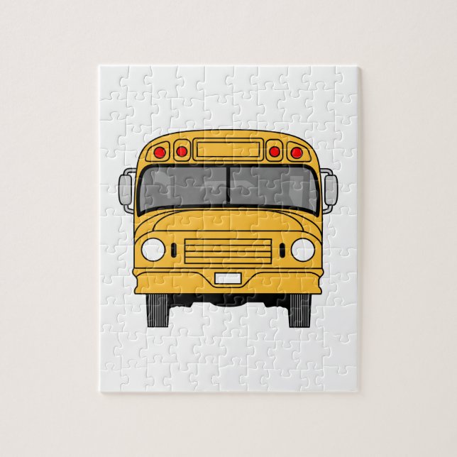 Puzzle Avant d'autobus scolaire (Vertical)