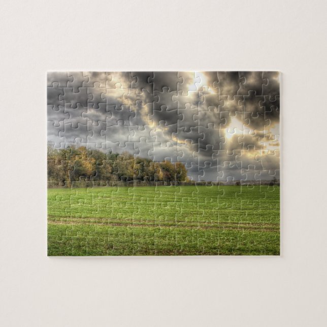 Puzzle Avant la casse-tête de campagne de pluie (Horizontal)
