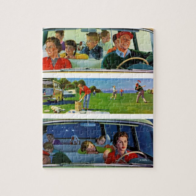 Puzzle Avant, pendant et après le pique-nique (Vertical)