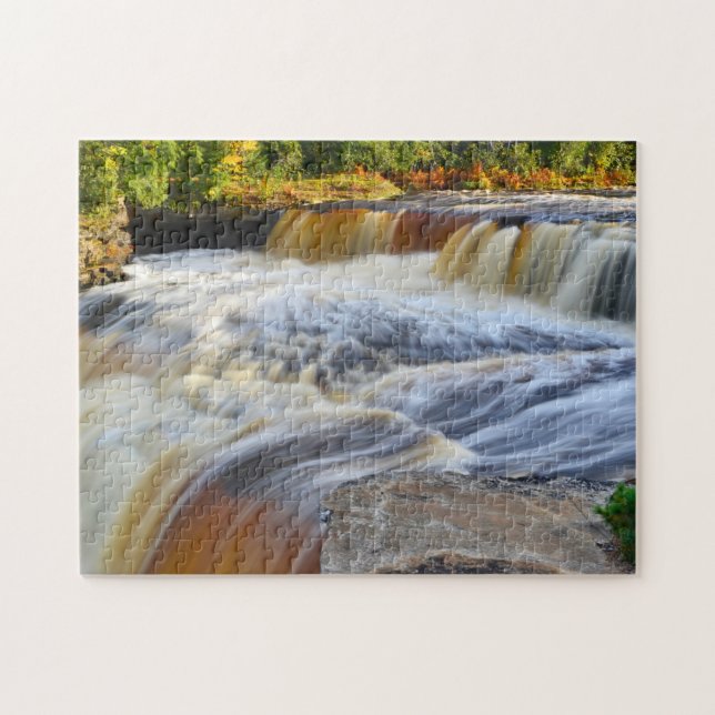 Puzzle avec boîte cadeau/cascades (Horizontal)