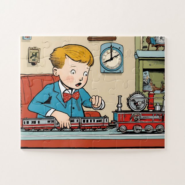 Puzzle avec boîte cadeau pour enfant (Horizontal)