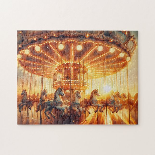 puzzle avec carrousel vintage giftbox (Horizontal)